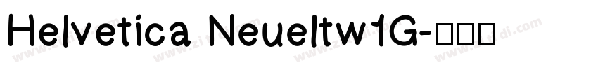 Helvetica Neueltw1G字体转换
